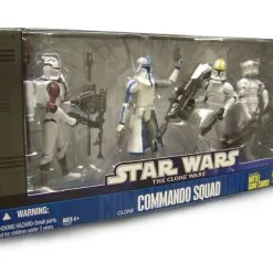 Hasbro Star Wars The Clone Wars Clone Commando Squad Figuren 4-Pack