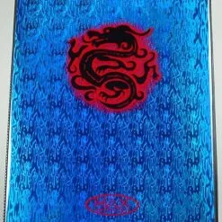Max Protection 9 Pocket Portfolio China Dragon Blue Wave