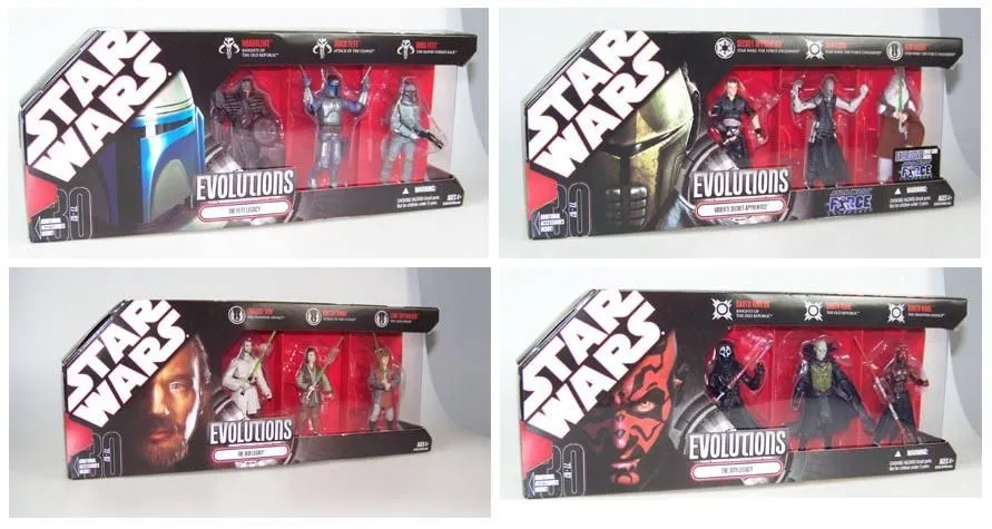 Hasbro Star Wars 30th. Anniversary Evolutions Wave 1 (4 Sets) 1 Hasbro Star Wars 30th. Anniversary Evolutions Wave 1 (4 Sets)