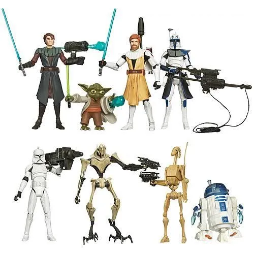 Hasbro Star Wars Clone Wars Collection Wave 1 (12 Figuren) 1 Hasbro Star Wars Clone Wars Collection Wave 1 (12 Figuren)