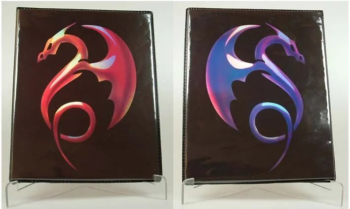 Max Protection 4 Pocket Portfolio Tribal Dragon Black 1 Max Protection 4 Pocket Portfolio Tribal Dragon Black