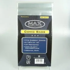 Max Protection Comic Bags Current Size (100 St.) MAX