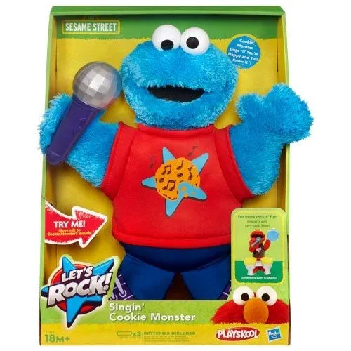Hasbro Sesamstraße Lets Rock! Singing Cookie Monster 1 Hasbro Sesamstraße Lets Rock! Singing Cookie Monster