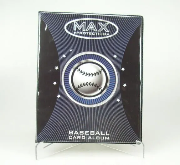 Max Protection 4 Pocket Portfolio Black Baseball (Create A Theme) 1 Max Protection 4 Pocket Portfolio Black Baseball (Create A Theme)