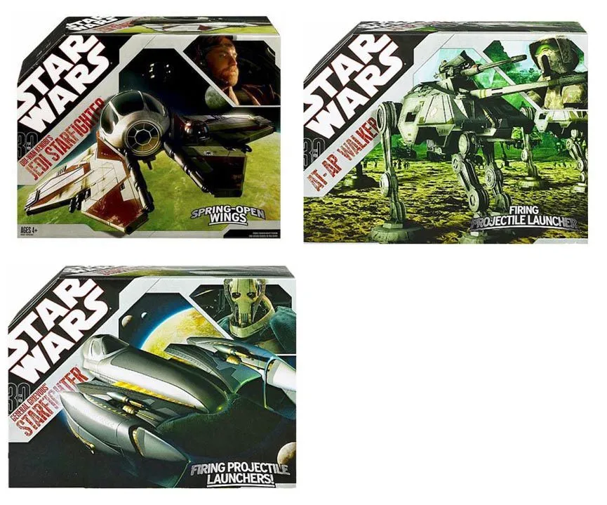 Hasbro Star Wars 30th. Ann. Starfighter Vehicles Wave 3 (5 Fahrzeuge) 1 Hasbro Star Wars 30th. Ann. Starfighter Vehicles Wave 3 (5 Fahrzeuge)