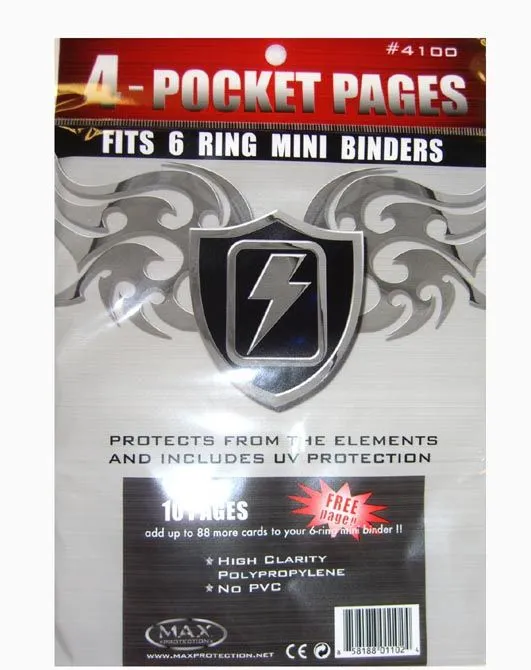 Max Protection Hüllen Für 4 Karten Für Mini Album (10+1 St.) MAX 1 Max Protection Hüllen Für 4 Karten Für Mini Album (10+1 St.) MAX